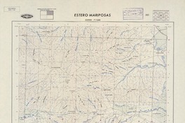 Estero Mariposas 333000 - 711500 [material cartográfico] : Instituto Geográfico Militar de Chile.