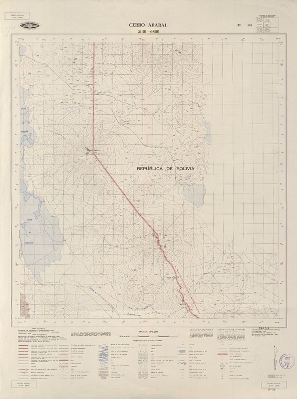 Cerro Araral 2130 - 6800 [material cartográfico] : Instituto Geográfico Militar de Chile.