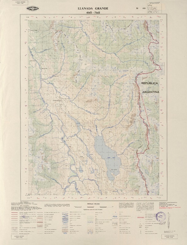 Llanada Grande 4145 - 7145 [material cartográfico] : Instituto Geográfico Militar de Chile.