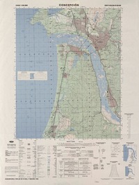 Concepción 3645' - 7300' [material cartográfico] : Instituto Geográfico Militar de Chile.