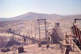 Panorámica de las obras de construcción de la Mina de Hierro El Algarrobo