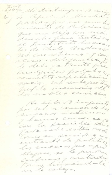[Carta, entre 1926 y 1928] may. 6 Fontainebleau, Francia <a> Pedro Aguirre Cerda, Chile