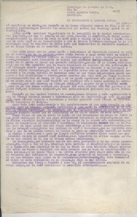 [Carta] 1934 oct. 12, Madrid, [España] [a] Pedro Aguirre Cerda, Santiago