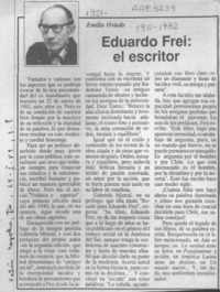 Eduardo Frei, el escritor  [artículo] Emilio Oviedo.