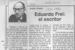 Eduardo Frei, el escritor  [artículo] Emilio Oviedo.