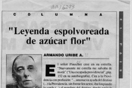 "Leyenda espolvoreada de azúcar flor"  [artículo] Armando Uribe A.