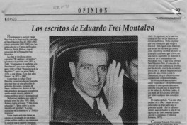 Los escritos de Eduardo Frei Montalva  [artículo] Rodrigo Díaz Albónico.
