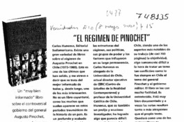 El régimen de Pinochet".