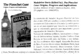 The Pinochet case : origins, progress and implications