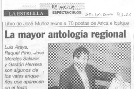La Mayor antología regional
