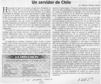 Un servidor de Chile  [artículo] Robinson Cárdenas Medina