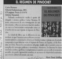 El régimen de Pinochet  [artículo] Mario Tomás Schilling