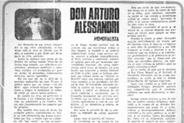 Don Arturo Alessandri  [artículo] Jorge Correa-Ugarte.