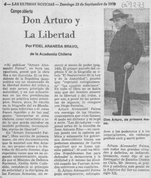 Don Arturo y a libertad.