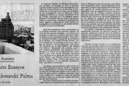 ICHEH: siete ensayos sobre Arturo Alessandri Palma