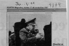 Pinochet exige a las FF. AA. salirse del rol tradicional  [artículo].