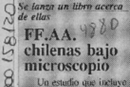 FF.AA. chilenas bajo microscopio  [artículo].