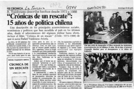 "Crónicas de un rescate", 15 años de política chilena  [artículo].