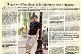 "Lagos es el Presidente más autoritario desde Pinochet"  [artículo]