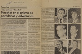 Pinochet en el prisma de partidarios y adversarios  [artículo] Rosa Zamora C.