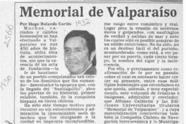Memorial de Valparaíso  [artículo] Hugo Rolando Cortés.