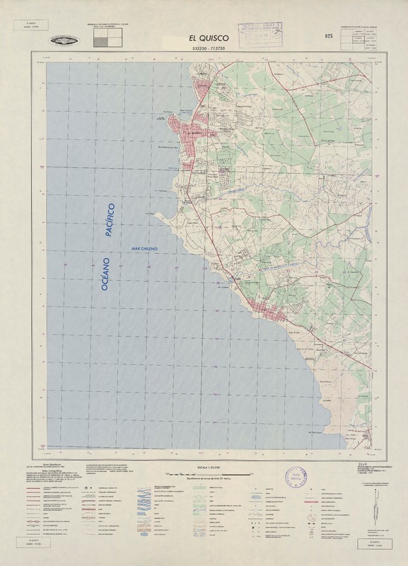 El Quisco 332230 - 713730 [material cartográfico] : Instituto Geográfico Militar de Chile.