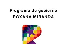 Programa de gobierno Roxana Miranda partido igualdad.