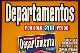 Departamentos por solo 200 pesos raspe su departamento Lotería.